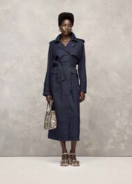 Cara Denim Trench Coat
